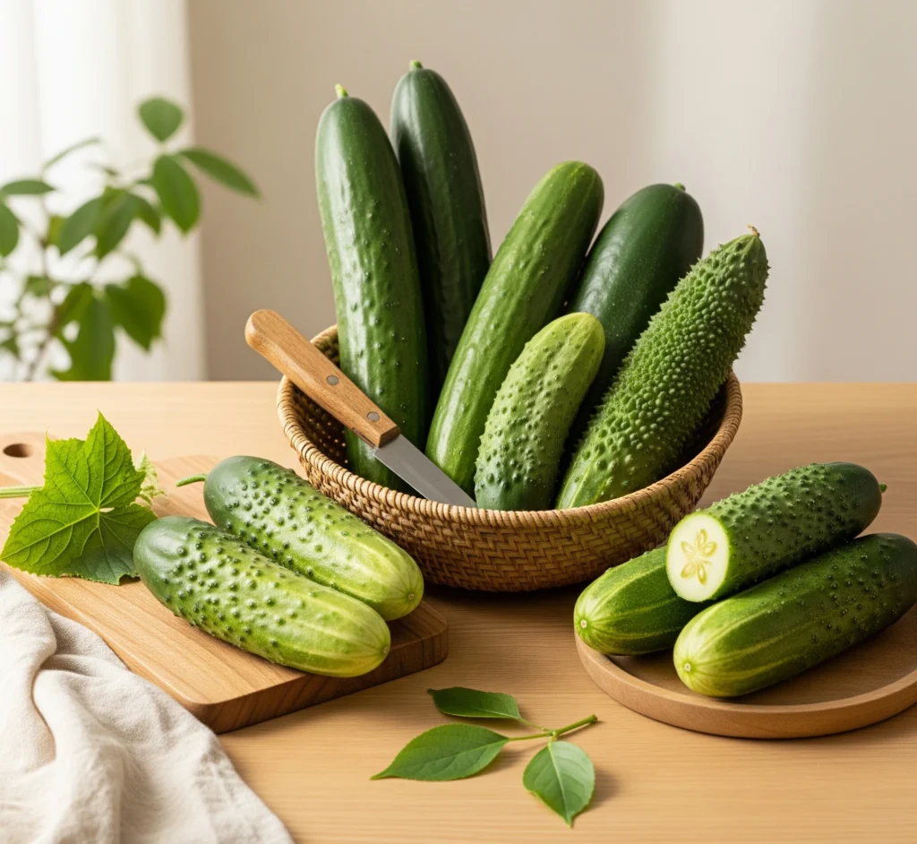 Variétés de concombres frais : bien les reconnaître et les choisir
